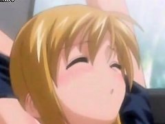 A Young Anime Person Gets Their Mouth Filled With Saliva