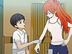 A Young Anime Girl Enjoys Oral Pleasure