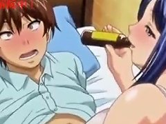 Anime Attractive Girl Tries Her Hardest To Attract A Man In A Private Setting
